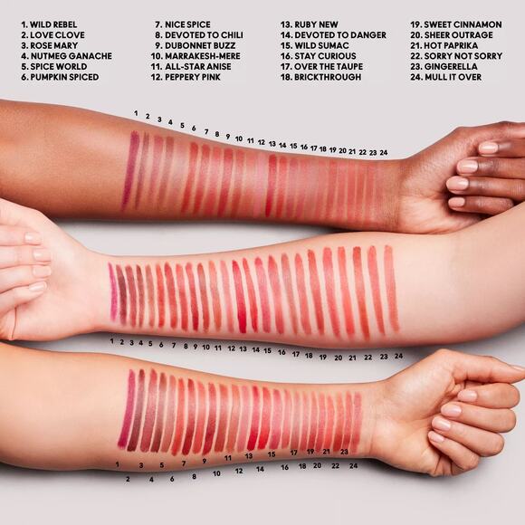 MAC Powder Kiss Velvet Blur Slim Stick - 889 Ruby Red - Picture 2 of 6